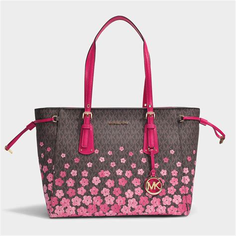 michael kors pink and brown bag|Michael Kors handbags pink tote.